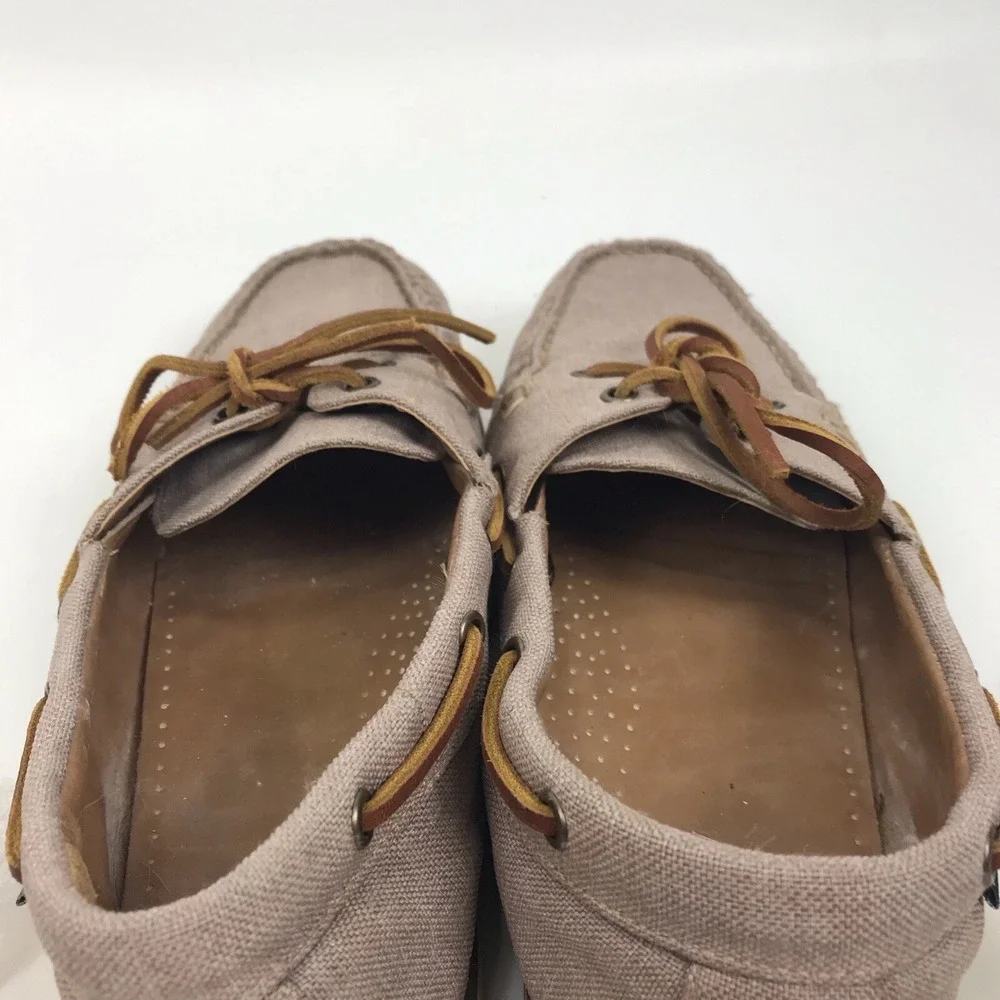 J Crew‎ Boat Shoes 2 Eyelet AQ346 Mens Size 10.5 Canva